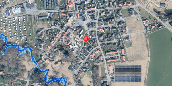 Oversvømmelsesrisiko fra vandløb på Markedsvej 5, 9881 Bindslev