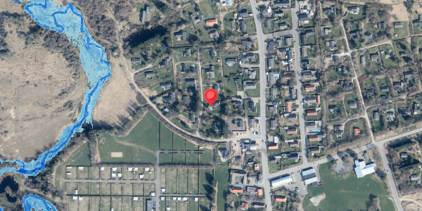 Oversvømmelsesrisiko fra vandløb på Markvej 4, 9881 Bindslev