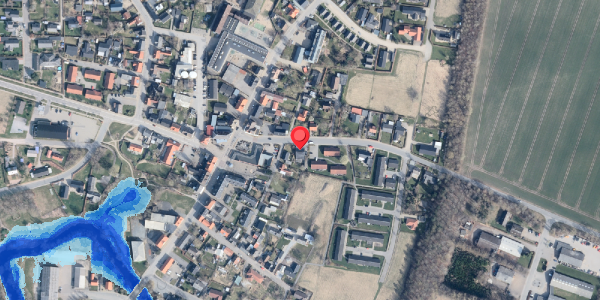 Oversvømmelsesrisiko fra vandløb på Mosbjergvej 2, 9881 Bindslev