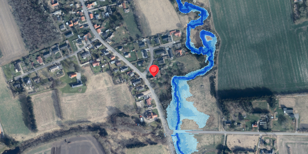 Oversvømmelsesrisiko fra vandløb på Solbakkevej 2, 9881 Bindslev