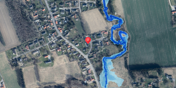 Oversvømmelsesrisiko fra vandløb på Solbakkevej 3, 9881 Bindslev