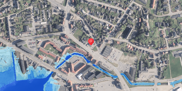Oversvømmelsesrisiko fra vandløb på Hostrupvej 4, . , 9500 Hobro