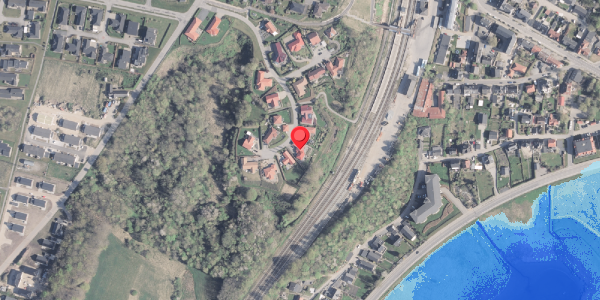 Oversvømmelsesrisiko fra vandløb på Multebærvej 21, . , 9500 Hobro