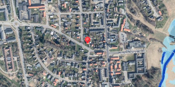 Oversvømmelsesrisiko fra vandløb på Danmarksgade 10, 9870 Sindal