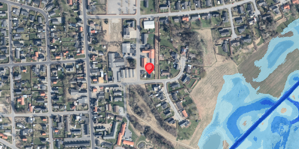 Oversvømmelsesrisiko fra vandløb på Parallelvej 2A, 9870 Sindal