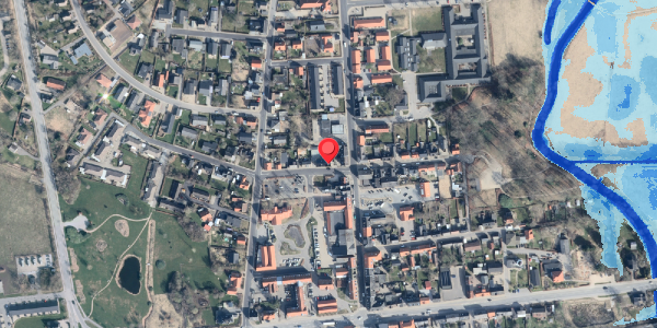 Oversvømmelsesrisiko fra vandløb på Sverrigsgade 2B, 9870 Sindal