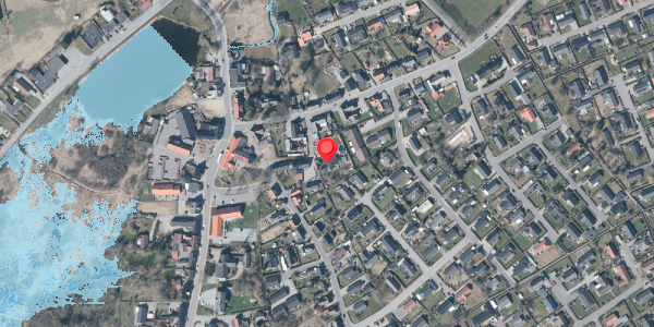 Oversvømmelsesrisiko fra vandløb på Elvej 1A, 9575 Terndrup