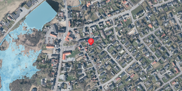 Oversvømmelsesrisiko fra vandløb på Elvej 3, 9575 Terndrup