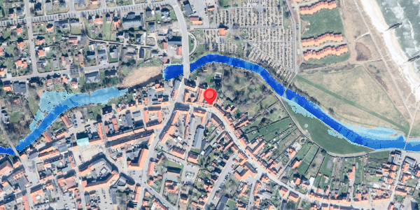 Oversvømmelsesrisiko fra vandløb på Algade 3A, 9300 Sæby