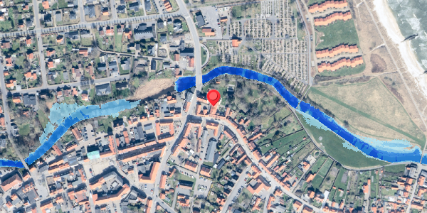 Oversvømmelsesrisiko fra vandløb på Algade 3D, 1. th, 9300 Sæby