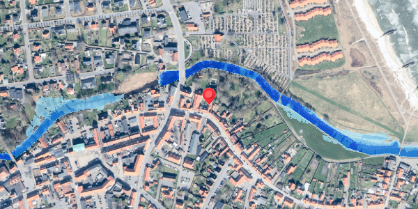 Oversvømmelsesrisiko fra vandløb på Algade 3E, 9300 Sæby