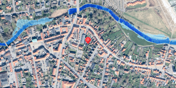 Oversvømmelsesrisiko fra vandløb på Algade 8A, 9300 Sæby