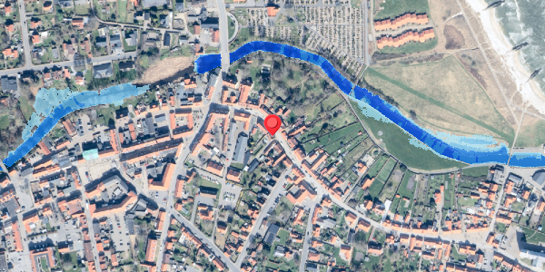 Oversvømmelsesrisiko fra vandløb på Algade 8, st. , 9300 Sæby