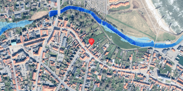Oversvømmelsesrisiko fra vandløb på Algade 15A, 9300 Sæby