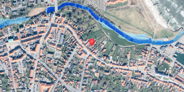 Oversvømmelsesrisiko fra vandløb på Algade 21A, 9300 Sæby