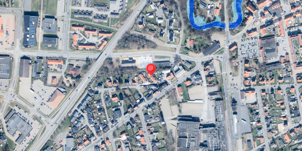 Oversvømmelsesrisiko fra vandløb på Solvej 2B, 9300 Sæby