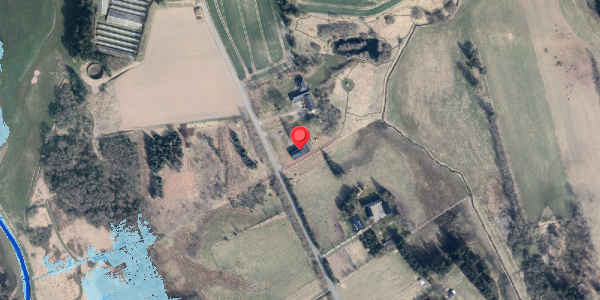 Oversvømmelsesrisiko fra vandløb på Tryvej 199A, . , 9352 Dybvad