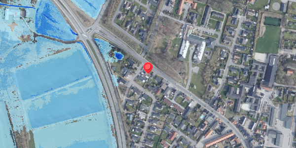 Oversvømmelsesrisiko fra vandløb på Vestergade 41, 9440 Aabybro