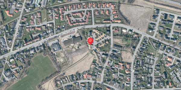 Oversvømmelsesrisiko fra vandløb på Augustvej 28, 9270 Klarup