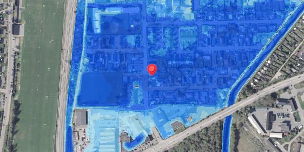 Oversvømmelsesrisiko fra vandløb på Enggårdsgade 57, 9000 Aalborg