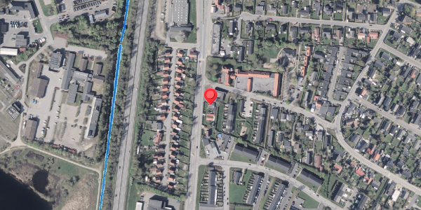 Oversvømmelsesrisiko fra vandløb på Gugvej 119, 9210 Aalborg SØ