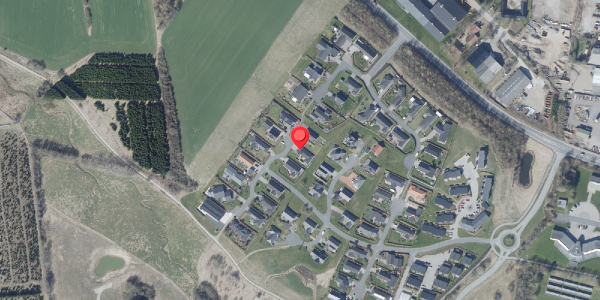 Oversvømmelsesrisiko fra vandløb på Harevænget 38, 8450 Hammel
