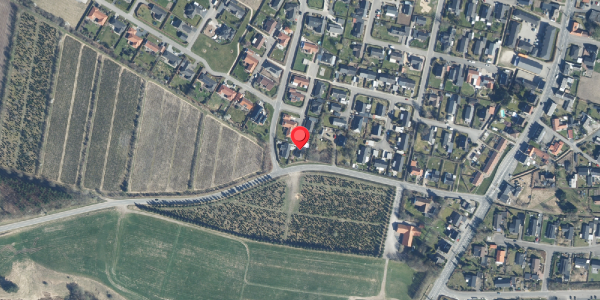 Oversvømmelsesrisiko fra vandløb på Ligustervej 2, 8653 Them