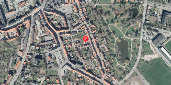 Oversvømmelsesrisiko fra vandløb på Fruegade 24B, . , 4200 Slagelse