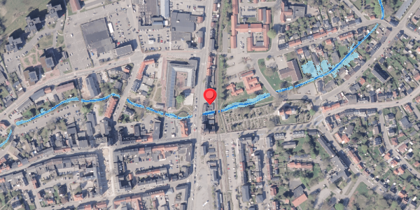Oversvømmelsesrisiko fra vandløb på Rådhusgade 6C, 8300 Odder