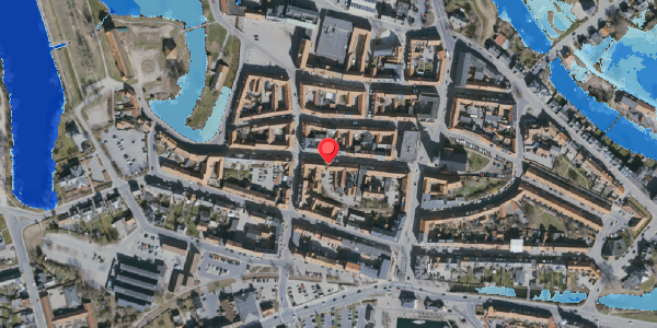 Oversvømmelsesrisiko fra vandløb på Kongegade 12, 5800 Nyborg