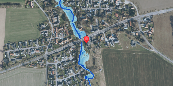 Oversvømmelsesrisiko fra vandløb på Ringstedvej 681B, 4100 Ringsted
