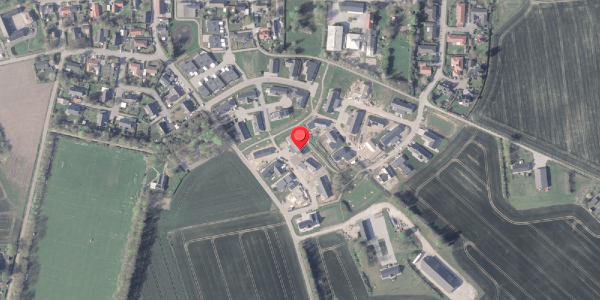 Oversvømmelsesrisiko fra vandløb på Hammeren 12, 8382 Hinnerup
