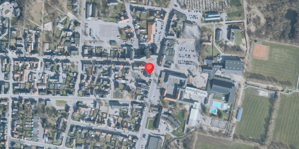 Oversvømmelsesrisiko fra vandløb på Skolegade 2, 7490 Aulum