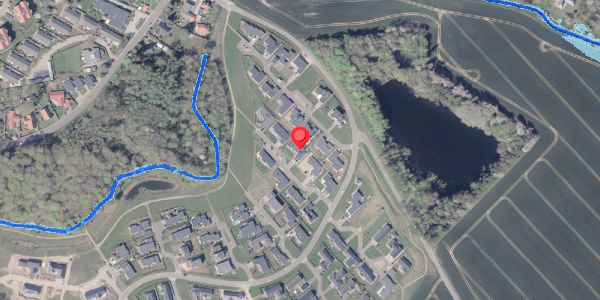 Oversvømmelsesrisiko fra vandløb på Præstelunden 87, 8300 Odder
