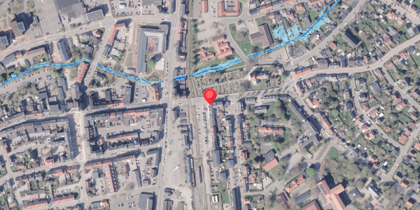 Oversvømmelsesrisiko fra vandløb på Tornøegade 6, st. th, 8300 Odder