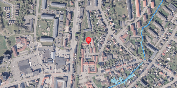 Oversvømmelsesrisiko fra vandløb på Aaholmsgade 3A, 8300 Odder