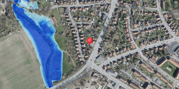 Oversvømmelsesrisiko fra vandløb på Sorøvej 34, . , 4100 Ringsted