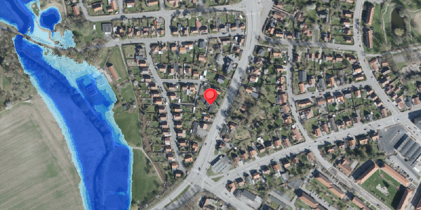 Oversvømmelsesrisiko fra vandløb på Åbakken 15, 4100 Ringsted
