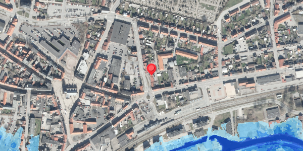 Oversvømmelsesrisiko fra vandløb på Rosengade 2C, 8500 Grenaa