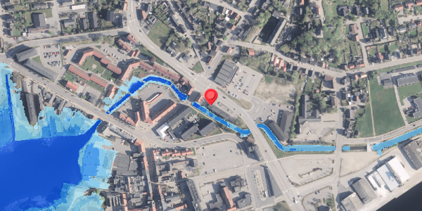 Oversvømmelsesrisiko fra vandløb på Brogade 2, 9500 Hobro