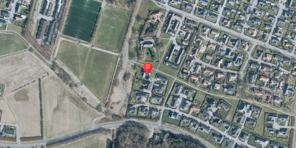 Oversvømmelsesrisiko fra vandløb på Vindelevgård 272, 7830 Vinderup