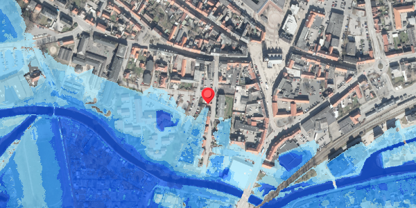 Oversvømmelsesrisiko fra vandløb på Ågade 4B, . , 8500 Grenaa
