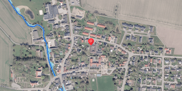 Oversvømmelsesrisiko fra vandløb på Otto Møllersgade 6B, 8300 Odder