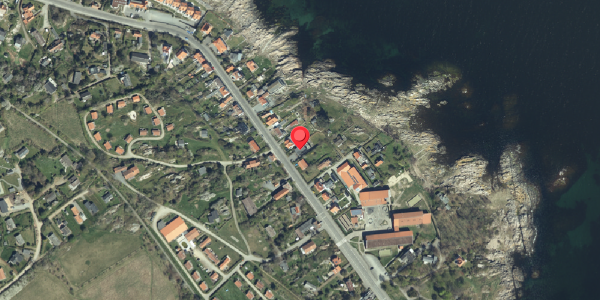 Oversvømmelsesrisiko fra vandløb på Strandvejen 38A, 3770 Allinge