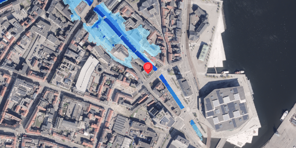 Oversvømmelsesrisiko fra vandløb på Mindebrogade 12, . , 8000 Aarhus C