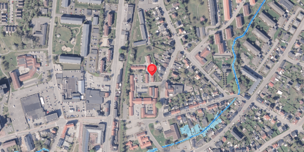 Oversvømmelsesrisiko fra vandløb på Aaholmsgade 3K, 8300 Odder