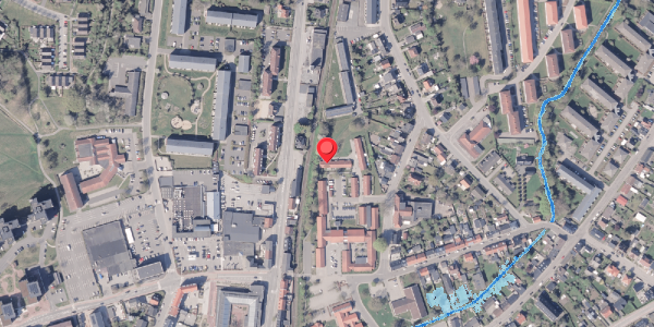 Oversvømmelsesrisiko fra vandløb på Aaholmsgade 3C, 8300 Odder