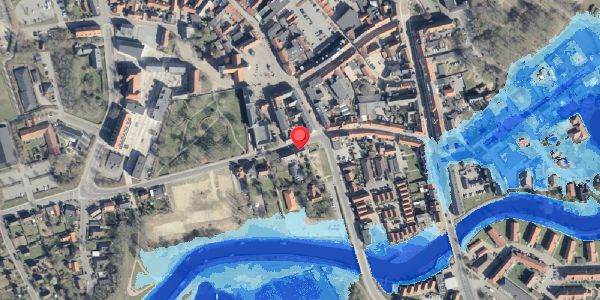 Oversvømmelsesrisiko fra vandløb på Slotsgade 3, 6800 Varde