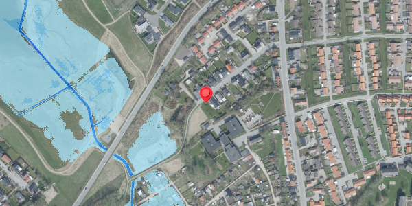 Oversvømmelsesrisiko fra vandløb på Enghavevej 21, 7700 Thisted
