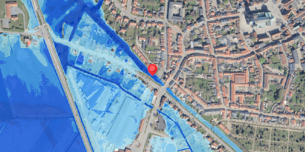 Oversvømmelsesrisiko fra vandløb på Holmevej 2, 6760 Ribe